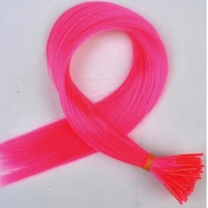 Estensioni dei capelli diritte sintetiche I Tip anello sintetico I Tip Hairpiece Single Color - Product Image 4