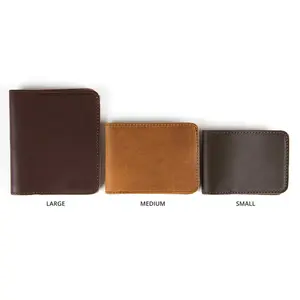 Genuine leather wallet for men crazy horse leather wallet with pigskin lining different style man wallet