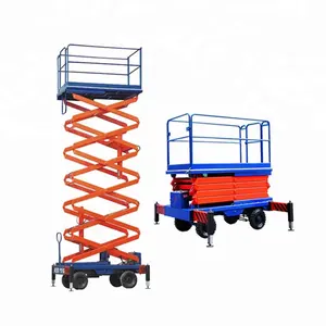 mobile scissor lift platform auxiliary walking elevator hydraulic lift