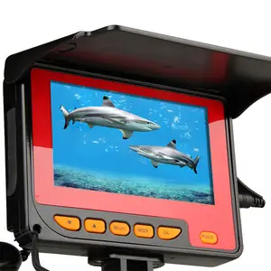 Localizador de peixes 1000tvl hd, à prova d' água, câmera de inspeção para pesca subaquática, 4.3 polegadas, monitor colorido, cabo de 20m