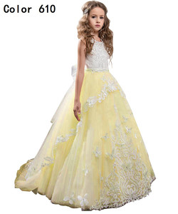 Abito da Ballo per Bambine Ultimo Modello di Vestito Rosa per Feste di Compleanno di Bambine - Product Image 6