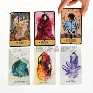 Paquets de cartes de <span class=keywords><strong>Tarot</strong></span> à impression personnalisée, 20 unités de cartes en papier, vente en gros - Product Image 4
