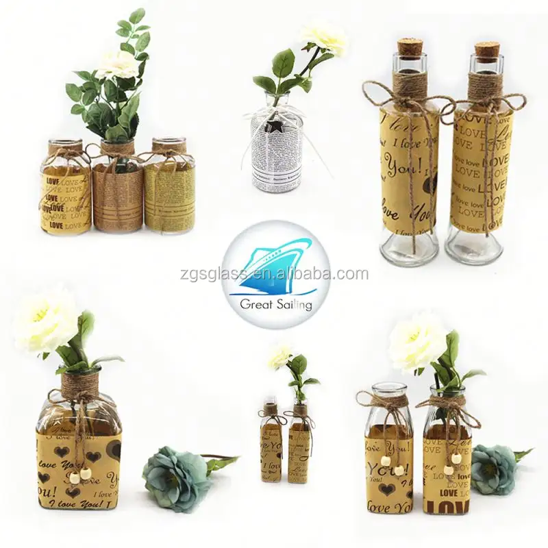 Hoch Mode Glas Ikebana Vase Für Blumenschmuck