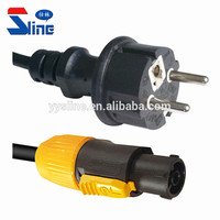 Euro Wasserdichter IP44-Netzkabelstecker PTR1S flexibel strom kabel Schuko power CON TRUE1 Netz kabel mit EU Euro European