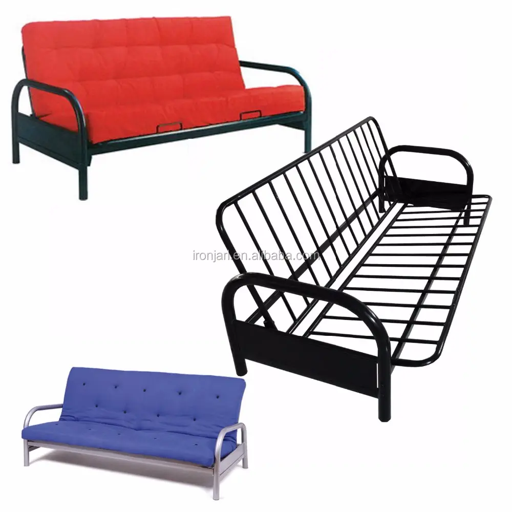 Đồ Nội Thất Phòng Khách Bằng Kim Loại Hiện Đại Gấp Sắt Futon Sofa Kiêm Giường Y