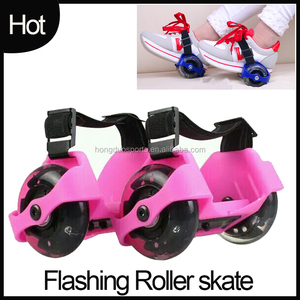Patins patineurs à <span class=keywords><strong>talon</strong></span> réglable, clignotants, patins à roulettes - Product Image 2