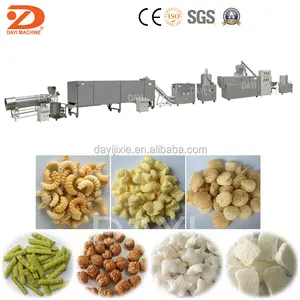 Çin fabrika fiyat otomatik tahıl gevreği aperatif yemek yapma makinesi sürekli ekstrüzyon mısır üretim hattı