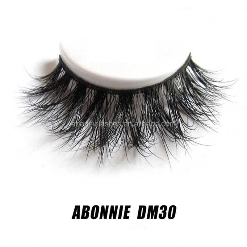 Custom Made 100% Réel De Fourrure De Vison Faux Cils 3d Faux Cils Pack 3d Vison Bande Cils