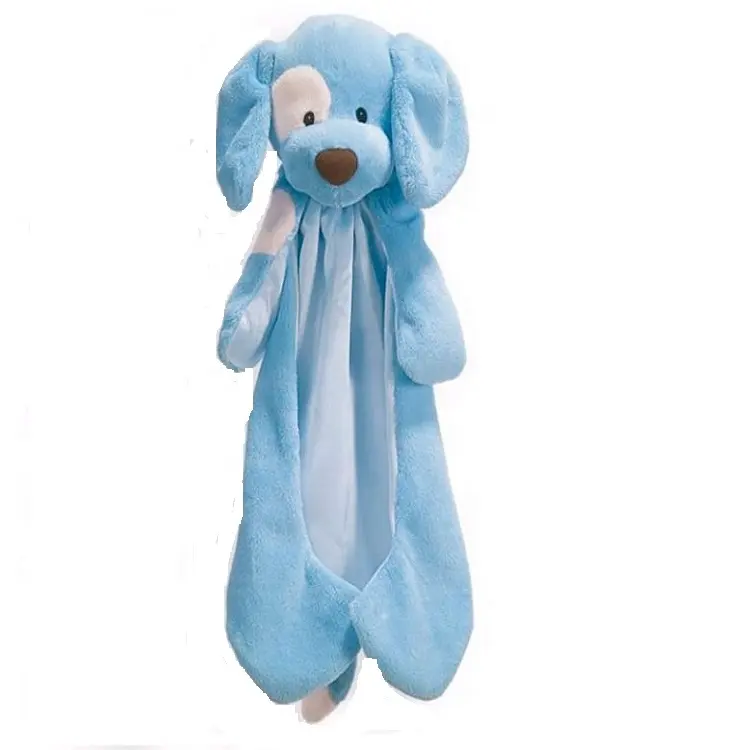 High Quality Cute soft Toys Blue Spotted Coat Dog Asian Plush toy dog doll skin