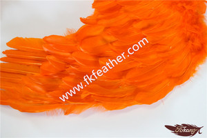 Rifornimenti del mestiere Commercio All'ingrosso Angel Wings <span class=keywords><strong>Con</strong></span> Orange Piuma D'oca Decorazione - Product Image 2