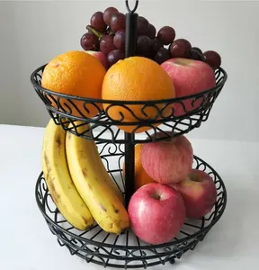 Fruit Basket Holder & Decorative Bowl Stand Perfect for Fruit, Vegetables, Snacks, Household Items