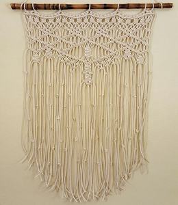 Cordes en coton tressées torsadées biologiques, design moderne fait à la main, respectueuses de l'environnement, couleur personnalisée, décoration murale Casa - Product Image 5