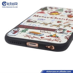 Guangzhou China proveedores impermeable fundas del telefono con patron de Navidad de 3D impresion para iPhone 7 Plus - Product Image 6