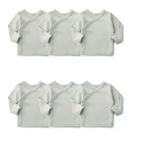 Fabrikant Baby 6-Pack Unisex Shirt Voor 0-24 Maanden Baby Tee Kimono T Shirt