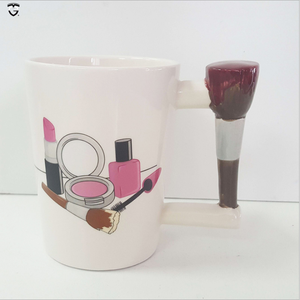 Mug en céramique créatif pour femme, motif outils de beauté <span class=keywords><strong>et</strong></span> manche vernis <span class=keywords><strong>à</strong></span> ongles, idéal pour thé <span class=keywords><strong>et</strong></span> <span class=keywords><strong>café</strong></span>, cadeau spécial - Product Image 5