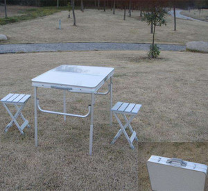 Extérieure Portable <span class=keywords><strong>Camping</strong></span> Sets De Table En Aluminium Pliable Table de Pique-Nique - Product Image 2