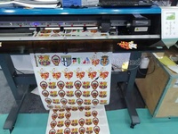 Plotter de Corte e Impresión Digital de Guangzhou de 75 cm, Impresora y Cortadora con Cabezal DX5 para Corte de Etiquetas de Vinilo, Logotipos y Adhesivos
