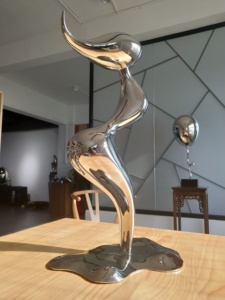 Scultura Moderna di Ballerina in Acciaio Inossidabile per Decorazione <span class=keywords><strong>Giardino</strong></span> - Product Image 3