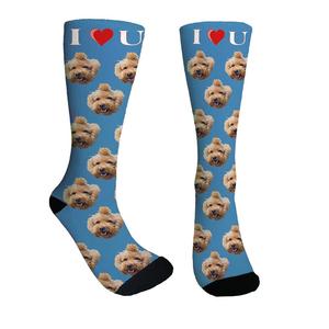 Pas de MOQ, chaussettes personnalisées avec <span class=keywords><strong>photo</strong></span>, chaussettes pour bébé, animal de compagnie, chien, enfants, chaussettes avec <span class=keywords><strong>photo</strong></span> - Product Image 2