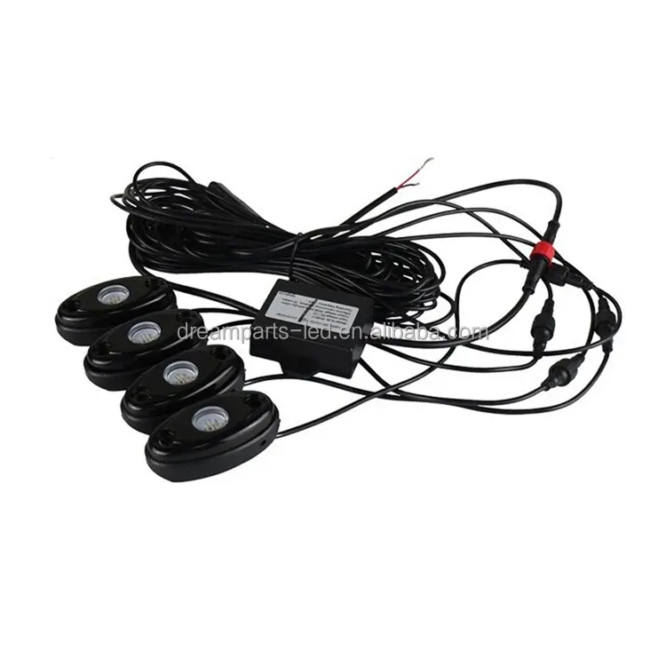 Fender Lighting LED Rock Light Kits with 4 pods for JEEP Off Road Truck Car ATV SUV Under Body Glow