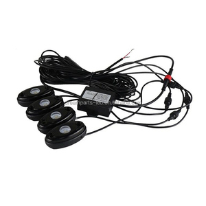 Fender Lighting <span class=keywords><strong>LED</strong></span> Rock Light Kits avec 4 pods pour JEEP Off Road Truck Car ATV SUV Under Body Glow - Product Image 1
