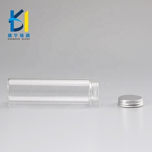 Çin Yeni Tasarım 50 ml Temizle Cam <span class=keywords><strong>Test</strong></span> tüp şişesi Şişe Alüminyum vidalı kapak 180 ml 220 ml - Product Image 5