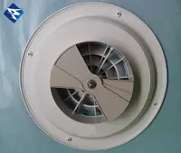 Rejilla de aire redonda ajustable de aluminio, ventilación de aire redonda con OBD
