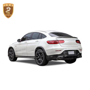 Topca-carrocería de coche, accesorio Adecuado para Mercedes <span class=keywords><strong>GLC</strong></span> clase X253 coupe, difusor de labios delantero de fibra de carbono, kit de carrocería de alerón - Product Image 3