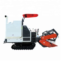 WISHOPE Mini moissonneuse-batteuse à vitesse d'opération rapide, prix en Inde, mini moissonneuse-batteuse à riz, direction flexible pour les rizières grandes et petites