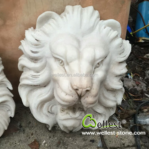 <span class=keywords><strong>Fontaine</strong></span> de tête de lion pour mur en marbre poli, <span class=keywords><strong>pierre</strong></span> <span class=keywords><strong>naturelle</strong></span>, 1 pièce - Product Image 1