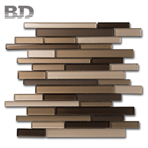 Varios tipos y formas llegada pared negro baldosas de vidrio Baño - Product Image 1
