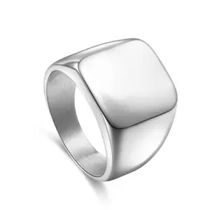 Wholesale Mens Stainless Steel Plain Craft Design Custom Finger Rings