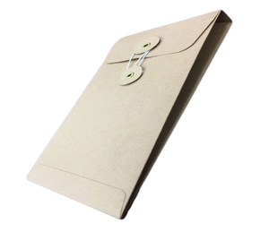 Aangepaste gedrukt 220*25*310mm kraft bruin papier <span class=keywords><strong>document</strong></span> envelop met <span class=keywords><strong>string</strong></span> - Product Image 1