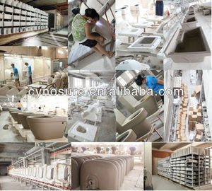 Toilettes à deux pièces, salle de bain en céramique, toilettes suspendues au sol, articles sanitaires, toilettes à deux pièces - Product Image 6