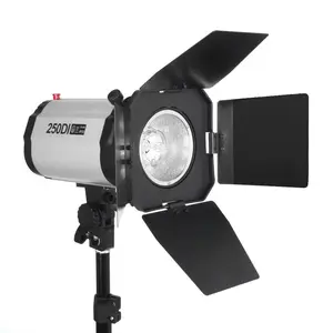 Godox-luz de Luna estroboscópica de 250w, Mini Flash estroboscópico profesional para estudio fotográfico, Kit de iluminación continua de 3X 250W