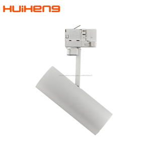 CRI90 <span class=keywords><strong>Alu</strong></span> 15 degrés RAL9006 8 w 9 w 10 w 12 w 15 w 18 w 25 w 28 w 30 w Dimmable COB <span class=keywords><strong>Rail</strong></span> D'éclairage <span class=keywords><strong>LED</strong></span> - Product Image 1