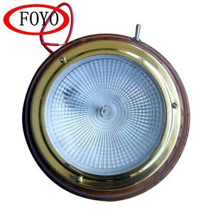 Lampe de <span class=keywords><strong>bateau</strong></span> Foyo Marine Lighting, éclairage de cabine, lumière de dôme intérieure, base en teck - Product Image 5