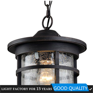 Lampe suspendue étanche à la forme d'une <span class=keywords><strong>CAGE</strong></span>, design industriel LOFT, luminaire d'extérieur, idéal pour un jardin ou un hôtel - Product Image 5