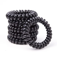 Großhandel Klassische Schwarze Elastische Haarband Kein Metall Wendungen Kunststoff Stirnband, spurlose Haarkranz