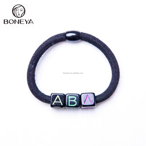 Bandas Elásticas para Coleta de Alta Calidad, Lazos para el Cabello Coloridos con Decoración de Cuentas Pastel, Bandas Elásticas de Goma para el Cabello - Product Image 3