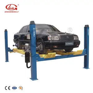 GUANGLI durable life-span hydraulic elevator 4 post car lift used motorcycle lifts