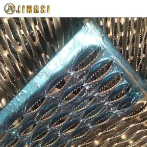 Tugas Berat Jalan Channel Pegangan Strut PERFORATED Metal Plank Grating