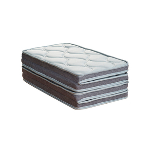 Colchón de espuma de <span class=keywords><strong>viaje</strong></span> plegable de 3 piezas de tela de punto de malla 3D Premium para invitados para playa, Camping, dormitorio o uso hospitalario - Product Image 2
