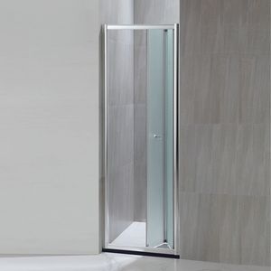 Pantalla de <span class=keywords><strong>ducha</strong></span> plegable de aluminio de estilo moderno, puerta de acordeón de vidrio templado de 6mm con marco para la puerta de la Bathroom-KD3207 - Product Image 2
