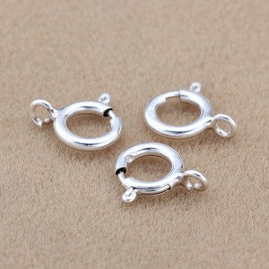 Chiusura <span class=keywords><strong>a</strong></span> <span class=keywords><strong>Molla</strong></span> in Argento Sterling 925 di Alta Qualità per Gioielli Fai-da-Te, 5mm 6mm 7mm 8mm - Product Image 2