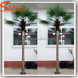 Barato led palmera cocotera luz led exterior solar luces del árbol decorativo árboles - Product Image 2