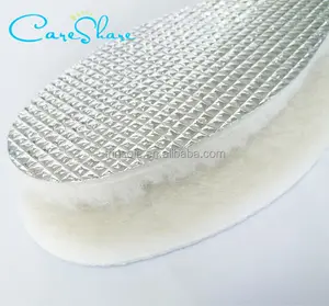 Papier d'aluminium en gros Agneau laine chaude semelle intérieure pour chaussure