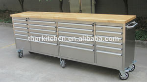 Acero inoxidable de alta resistencia banco de trabajo de herramientas / 96 pulgadas <span class=keywords><strong>en</strong></span> el pecho banco de trabajo con cajón - Product Image 4