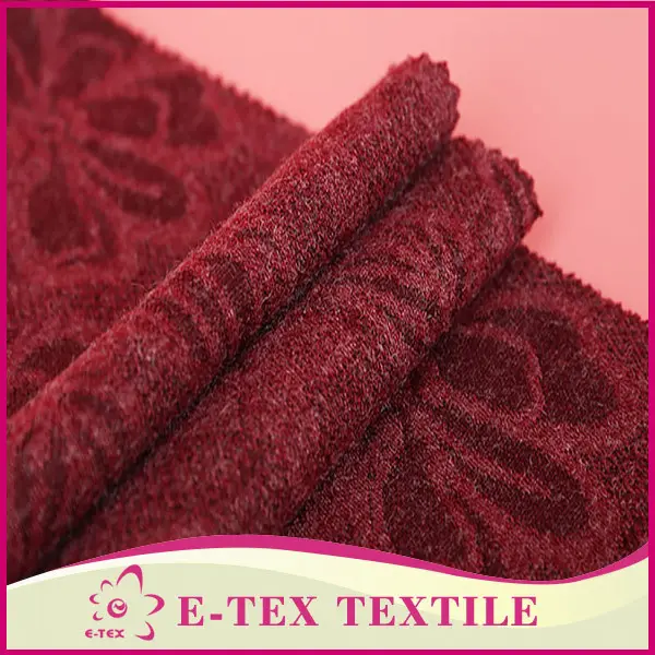 Kumaş tedarikçisi 2015 yeni stil süper örme 100% polyester armürlü jakarlı kumaş