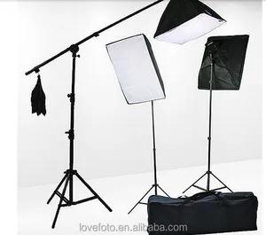 फोटोग्राफी नरम बॉक्स वीडियो softbox बूम प्रकाश प्रकाश सेट बूम हाथ खड़े किट